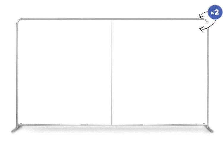 Gerader Standard-Textilwandrahmen 3 m