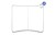 Textilbogen-Wandrahmen Standard 2,5 m von vorne