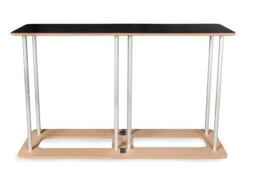 Rahmen des rechteckigen XXL-Textilständers von vorne