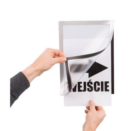 Magnetrahmen A4 einseitig silberner magnetischer Informationsrahmen Werbeplakatrahmen