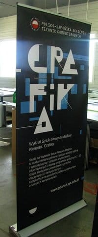 Rollup Delta Lite Classic 100 x 200 cm stojak reklamowy rozwijany z wydrukiem
