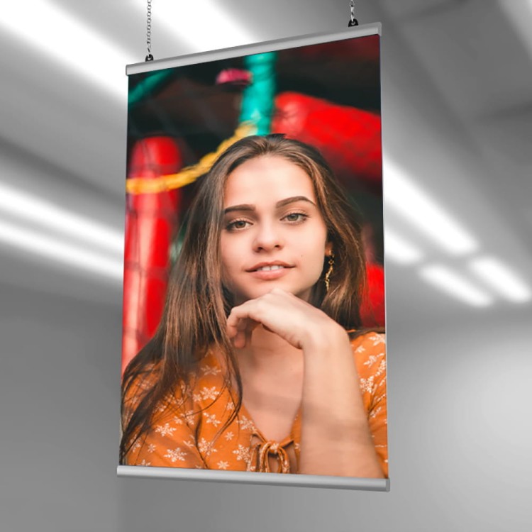 Poster in Slim Poster Slats - Poster Slats SLIM 120 cm - Poster Slats Banner Slats Advertising Express Clip