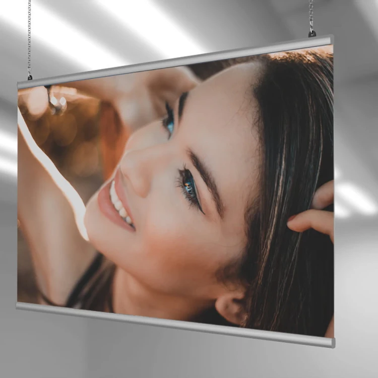Poster in Twin Poster Slats - Poster Slats TWIN 60 cm - Poster Slats Banner Advertising Slats Express Clip