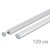 Plakatlatten TWIN 120 cm - Plakatlatten Werbebannerlatten Express Clip