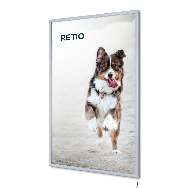 Ramka LED podświetlana PLED Economy 50 x 70 cm rama na plakat zdjęcia obraz zatrzaskowa OWZ podświetlana rama plakatowa wysokiej jakości