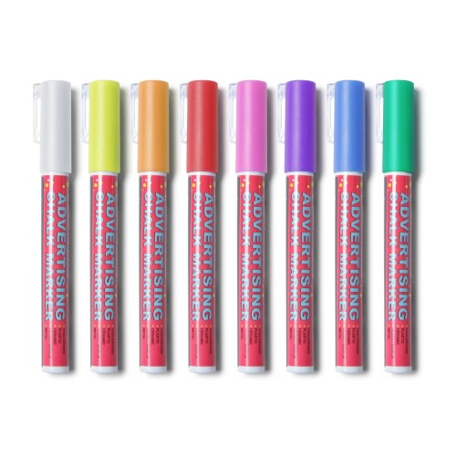 Wszystkie dostępne kolory - Marker kredowy 3 mm Fioletowy pisak kredowy kreda w płynie do tablic kredowych