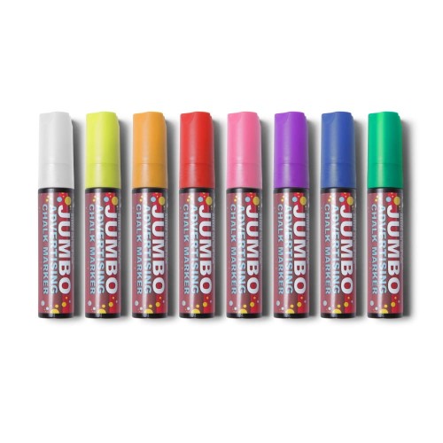 Wszystkie dostępne kolory - Marker kredowy 15 mm Pomarańczowy pisak kredowy kreda w płynie do tablic kredowych