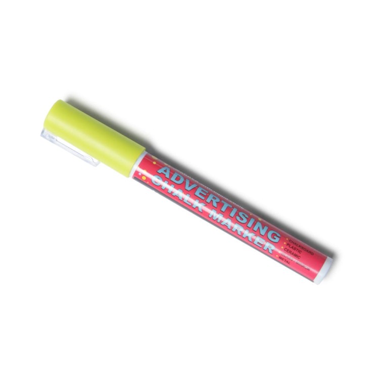 Marker kredowy 3 mm Żółty pisak kredowy kreda w płynie do tablic kredowych
