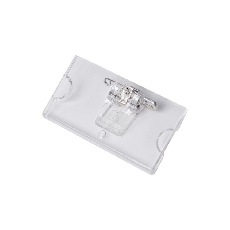 Identyfikator z agrafką 65 x 35 mm ID holder na identyfikator tabliczka plakietka imienna 6,5 x 3,5 cm