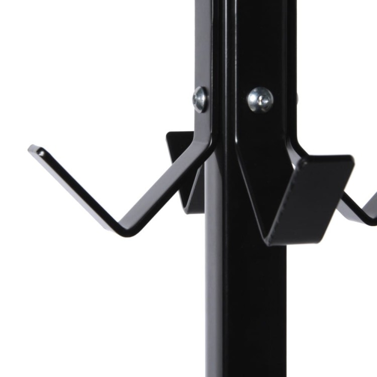 Detal, przykład na wieszaku czarnym - Wieszak stojący CLASSIC 188 cm Biały wolnostojący wieszak na ubrania wieszak biurowy wieszak do postawienia na podłodze