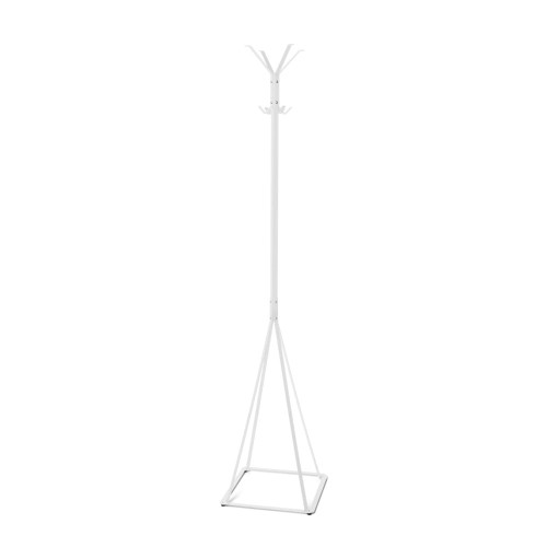 Wieszak stojący CLASSIC 188 cm Biały wolnostojący wieszak na ubrania wieszak biurowy wieszak do postawienia na podłodze
