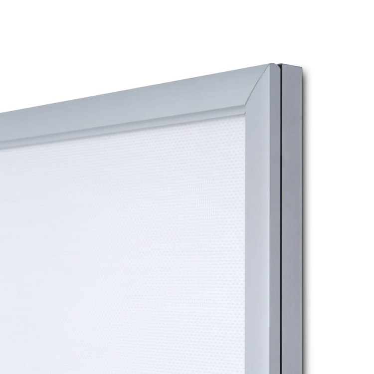 Detal - Ramka LED podświetlana PLED Economy 100 x 140 cm rama na plakat zdjęcia obraz zatrzaskowa OWZ podświetlana rama plakatowa wysokiej jakości