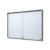 Gablota magnetyczna SLIM 8xA4 88x61 cm z przesuwanymi drzwiami zamykana na kluczyk do użytku wewnętrznego gablota wewnętrzna gablota ogłoszeniowa gablota informacyjna tablica ogłoszeń tablica informacyjna
