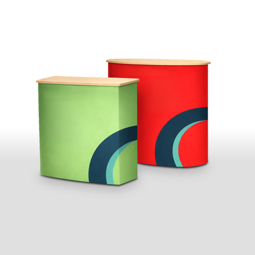 Tribünen, Zähler, Tische