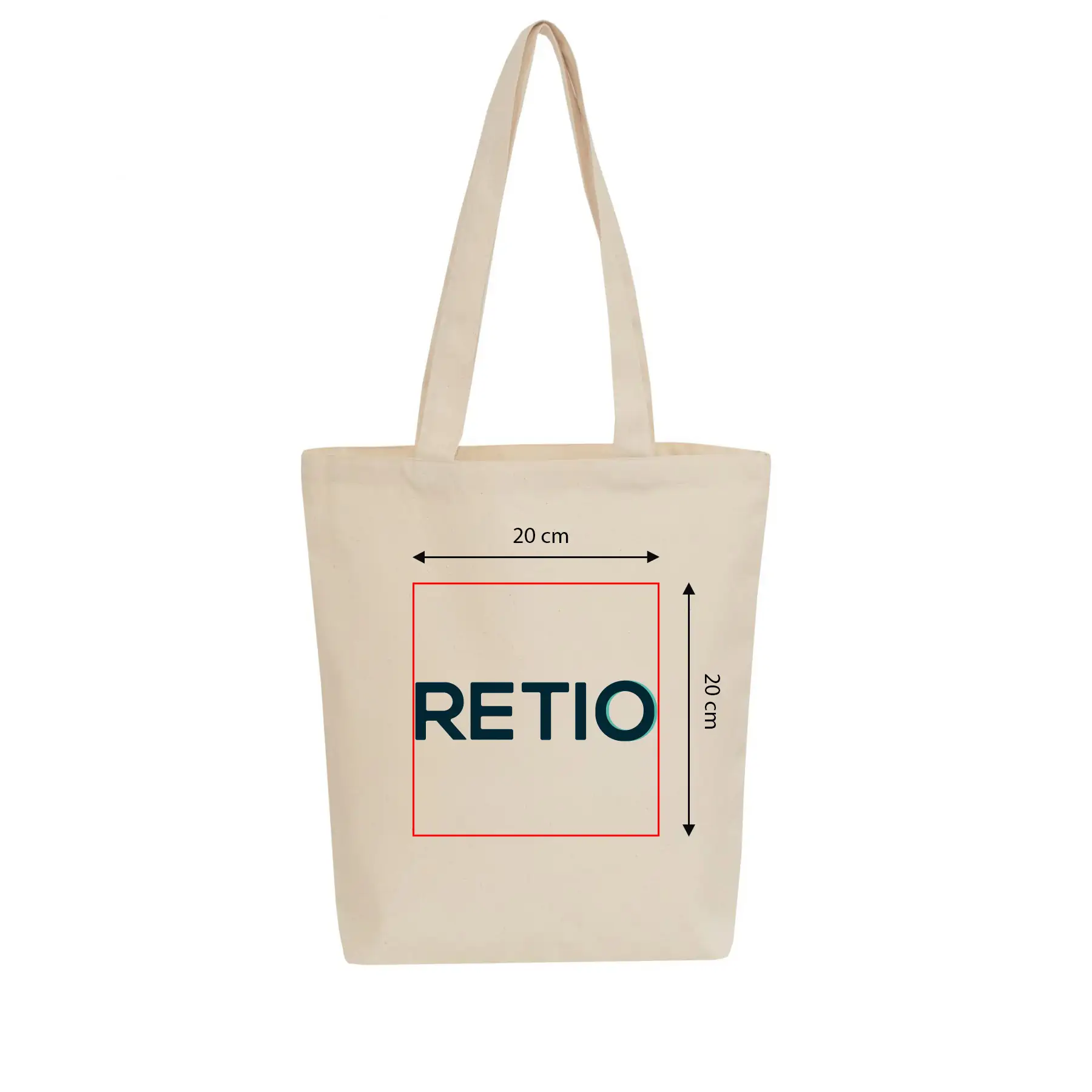 Baumwolltasche VIENNA mit eigenem Druck - Druckfläche 20x20 cm