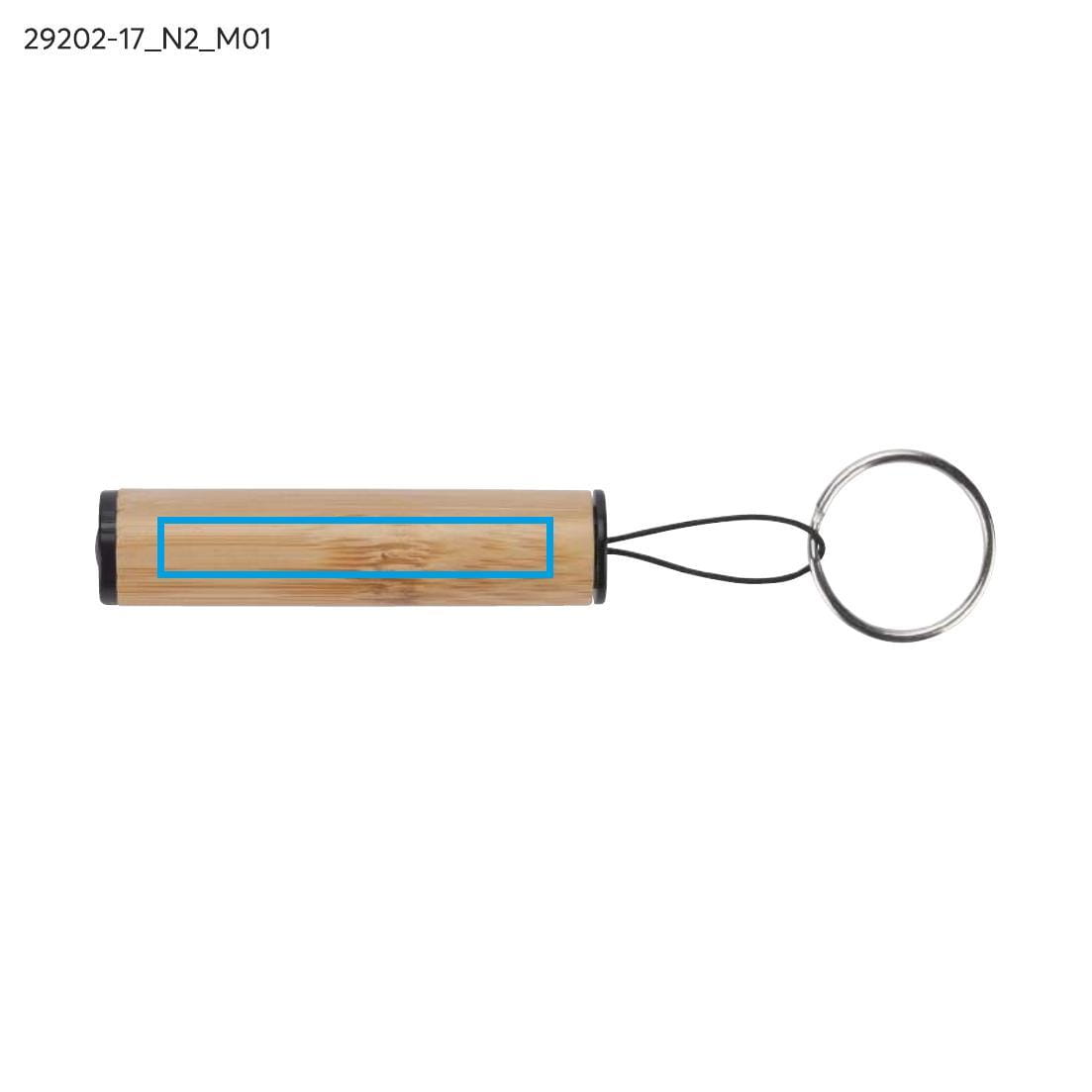 Schlüsselanhänger-Taschenlampe DULO beige (natur) mit Logo