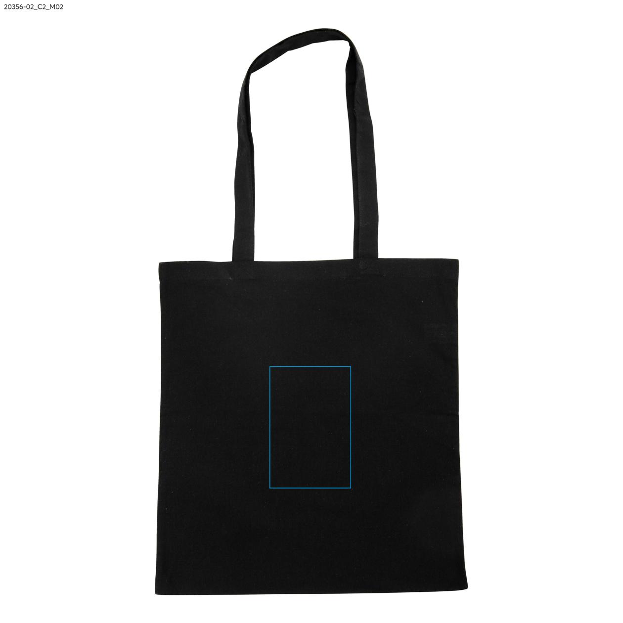 Torba bawełniana GRIS 140 g czarny z logo