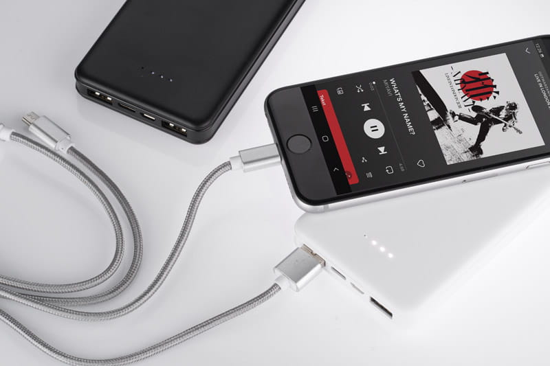 Power bank SIMPLE 10000 mAh biały