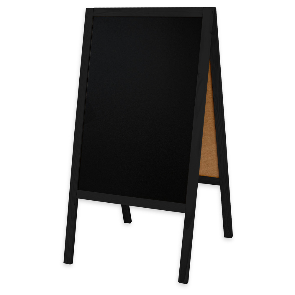 Dwustronny drewniany potykacz kredowy (61 x 118 cm)
