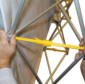 Straight Hop-Up Stand 2 x 2,3 m with single-sided printout