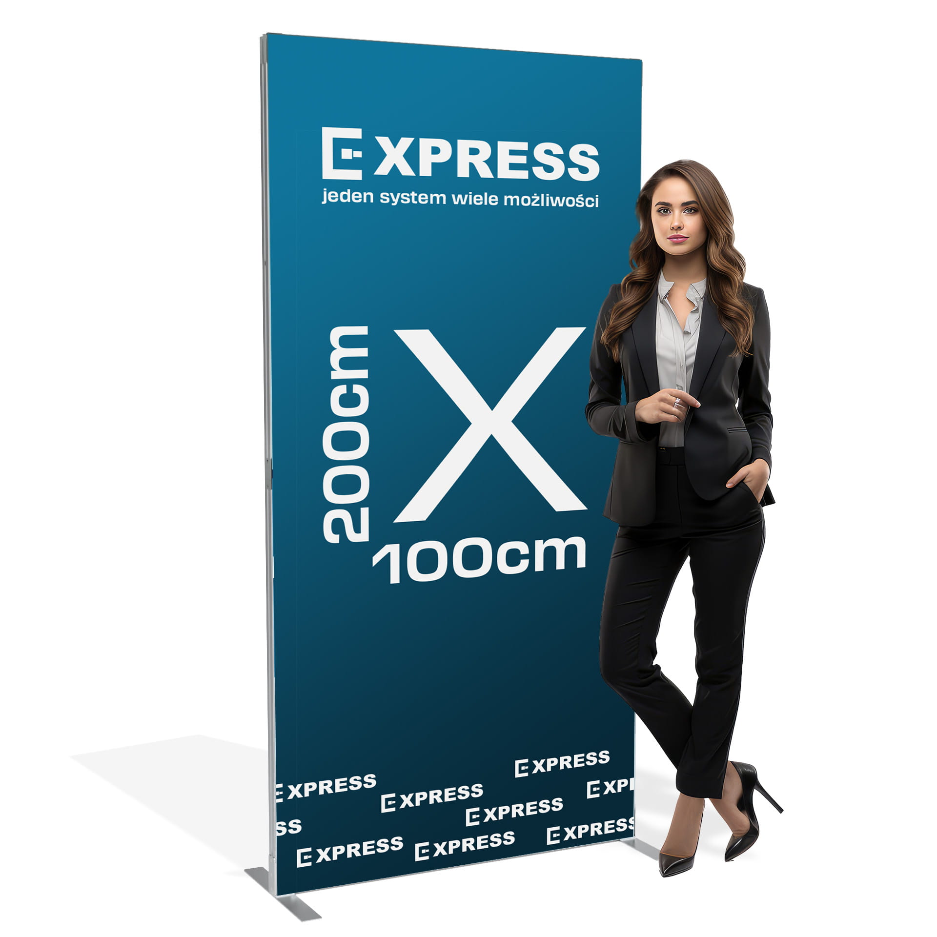 Stand prekonfigurowalny Express 100x200 cm