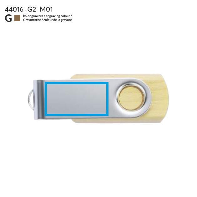 Pamięć USB TWISTER MAPLE 16 GB brązowy