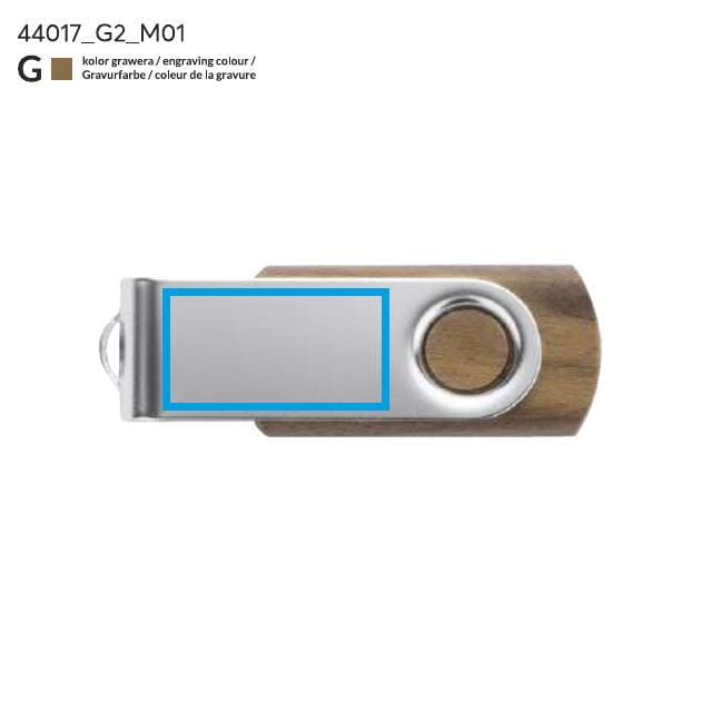 USB-Speicher TWISTER WALNUSS 16 GB braun