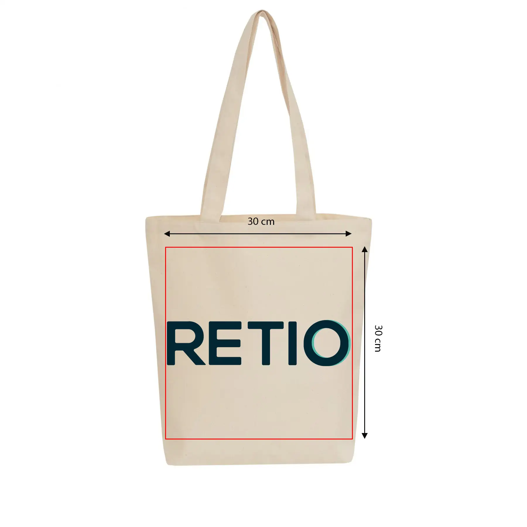 Baumwolltasche VIENNA mit eigenem Druck - Druckfläche 30x30 cm