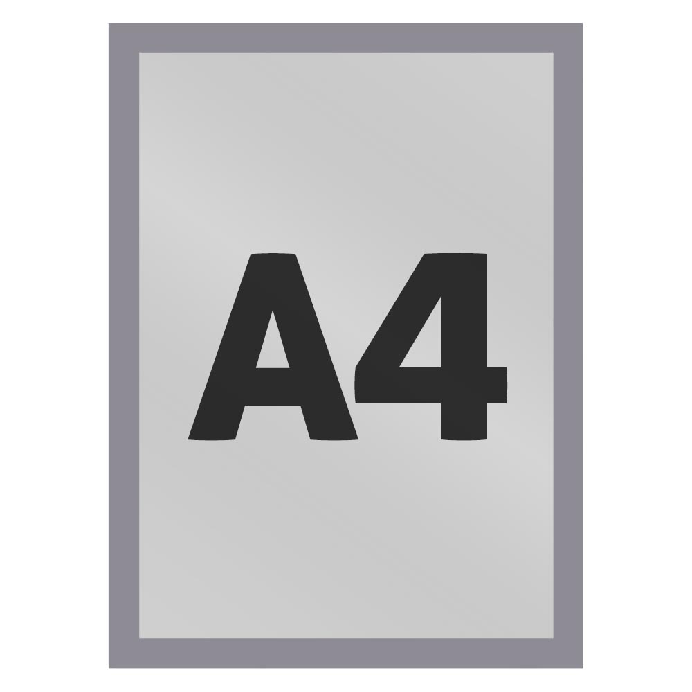 Ramka magnetyczna A4 Economy jednostronna srebrna ramka informacyjna magnetyczna ramka informacyjna reklamowa na plakat