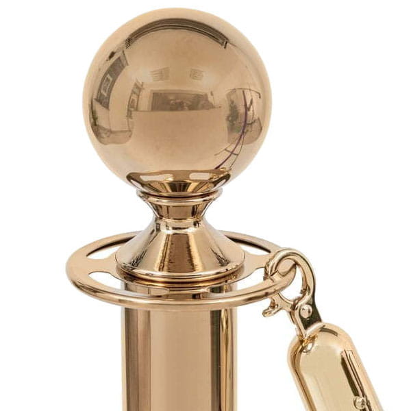 ROYAL Barrier Post for a Hotel Restaurant or VIP Zone GOLD