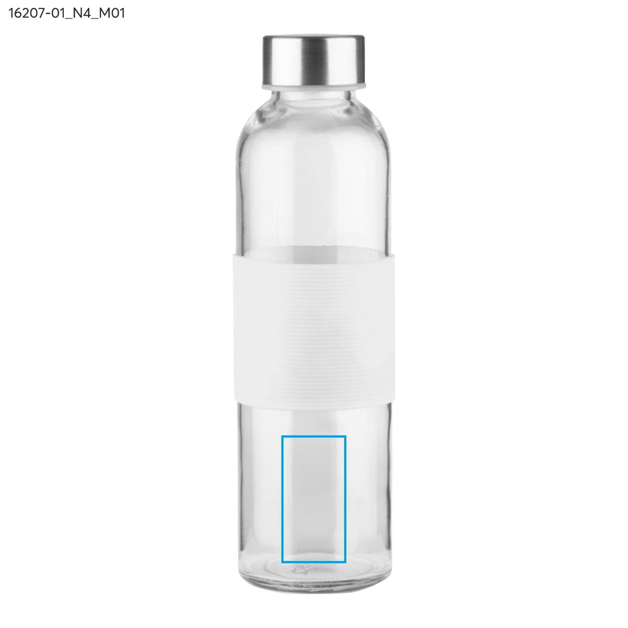 Butelka szklana GLASSI 510 ml biały