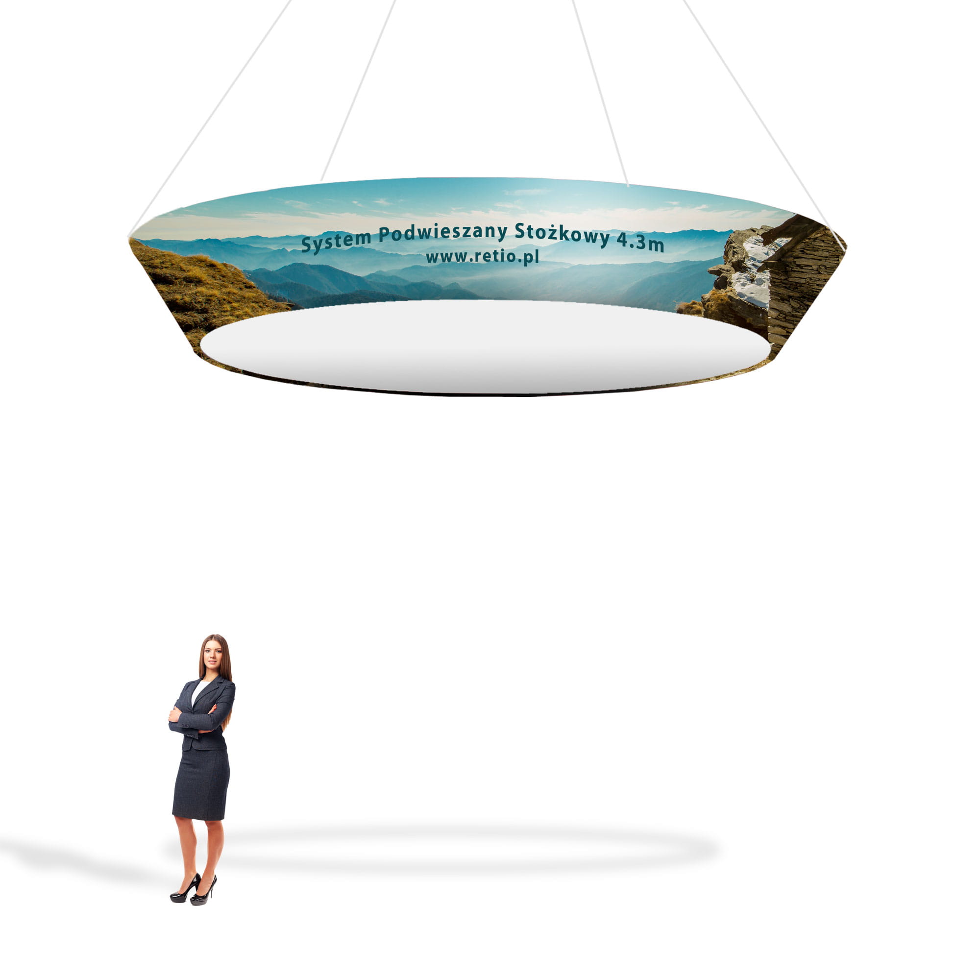 Tapered Hanging Banner