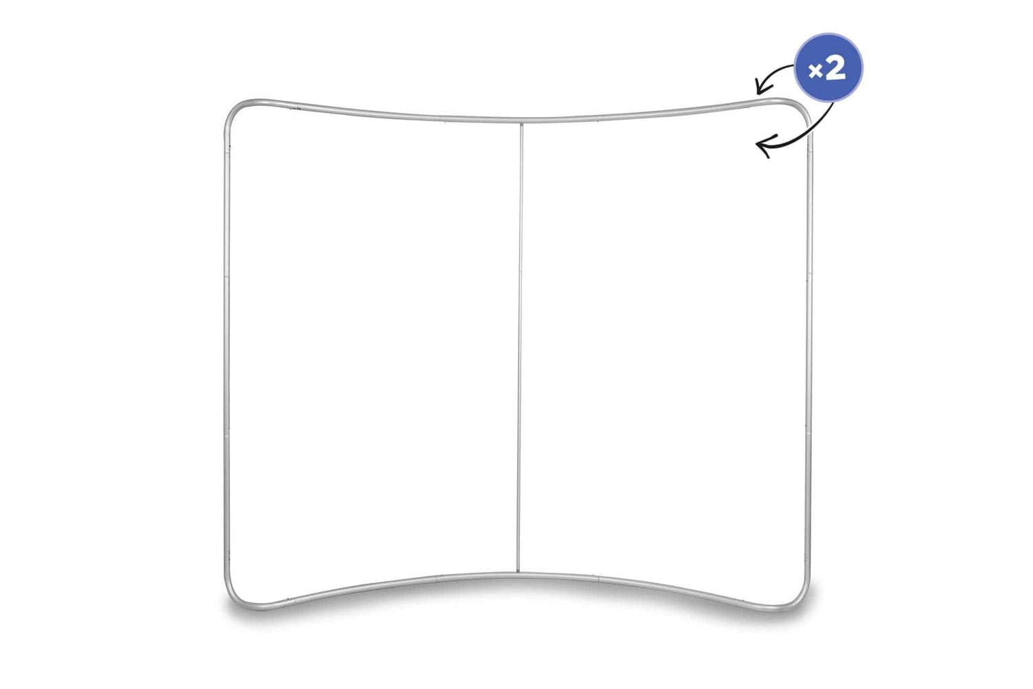 Curved Fabric Banner Stand  Standard Frame