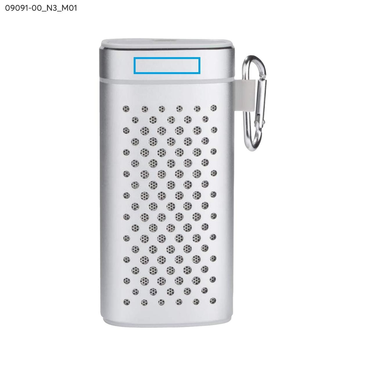 Głośnik bezprzewodowy z power bankiem SOUND 4000 mAh srebrny