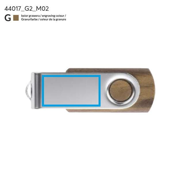 USB-Speicher TWISTER WALNUSS 16 GB braun