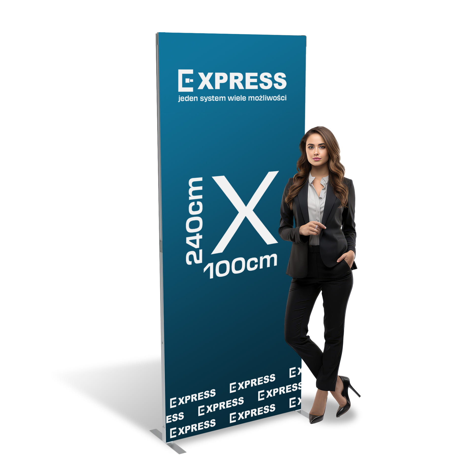 Stand prekonfigurowalny Express 100x240 cm