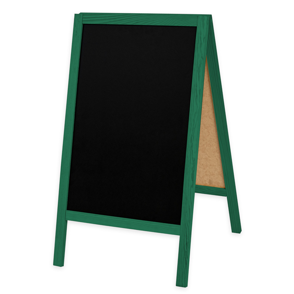 Dwustronny drewniany potykacz kredowy (51 x 90 cm)