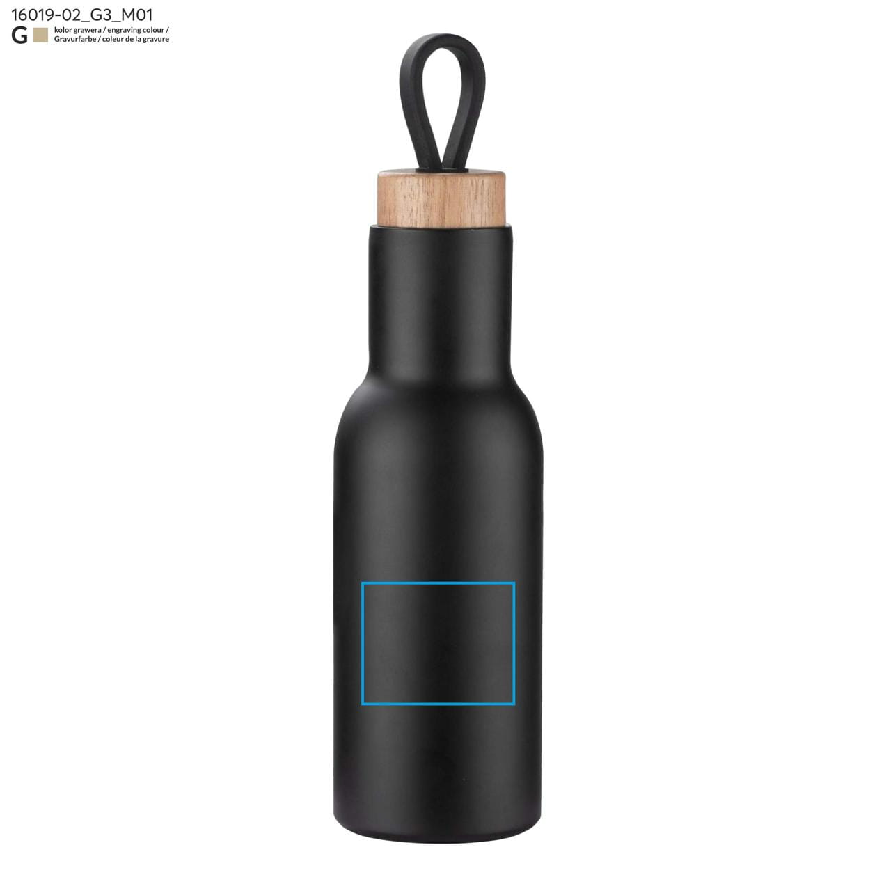 Butelka termiczna VINA 400 ml czarny