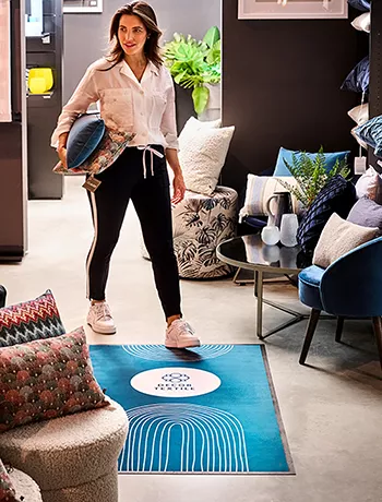 Werbeteppich mit Logo, Promo Star Fußmatte