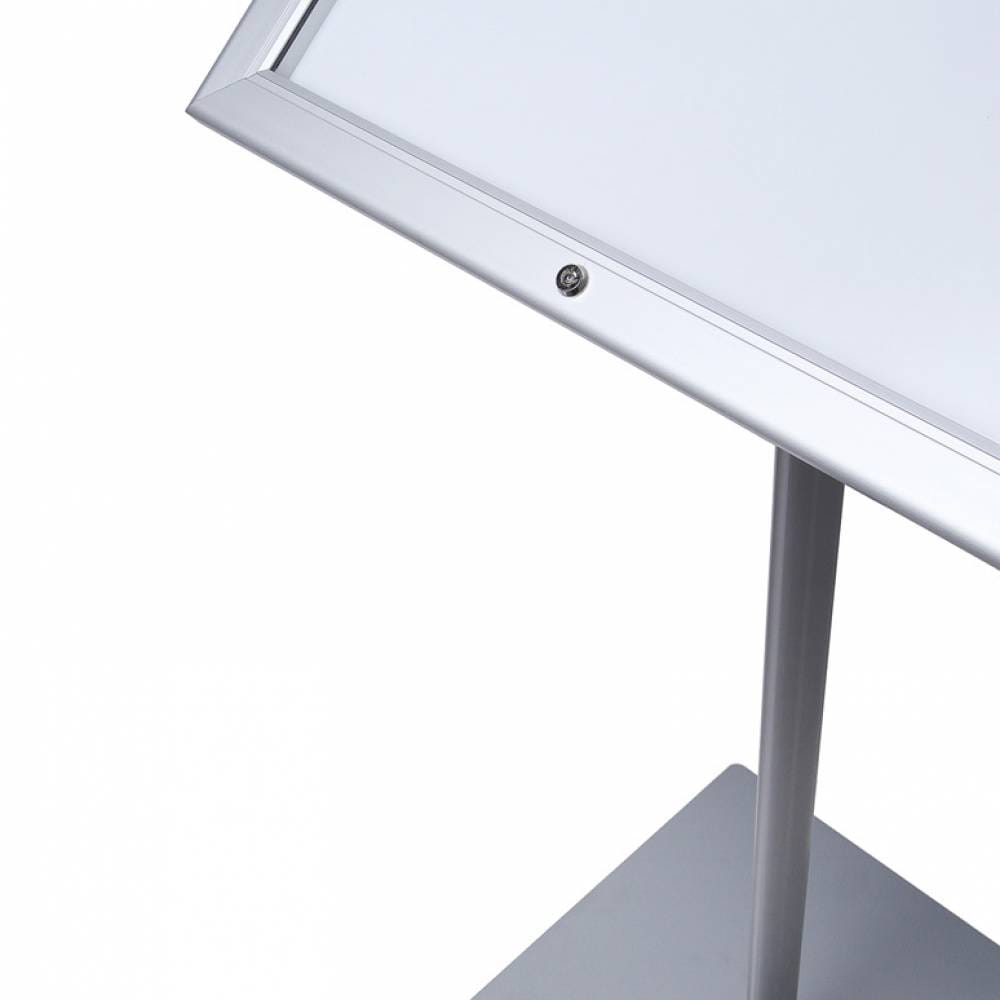 Stojak na menu 2xA4 stojak prezenter na kartę menu stojak informacyjny prezentacyjny z ramką A4 do restauracji gastronomii do hotelu stojak na plakat Menu Board z oświetleniem LED