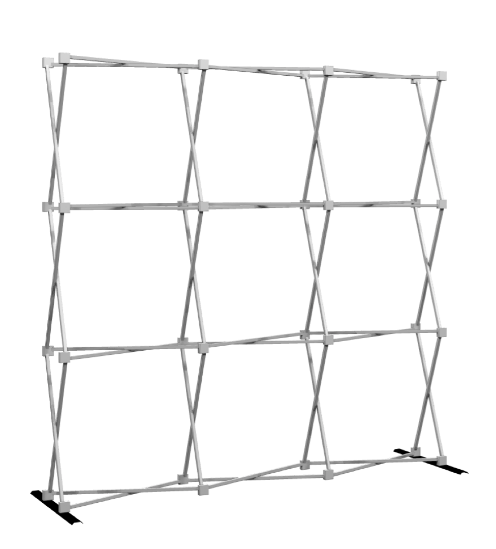 Straight Hop-Up Stand 2 x 2,3 m with single-sided printout