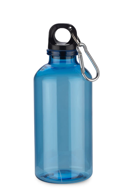 Butelka rPET TINKA 400 ml niebieski z logo