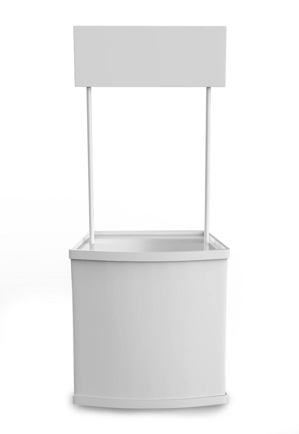 Counter With a Signboard Frame