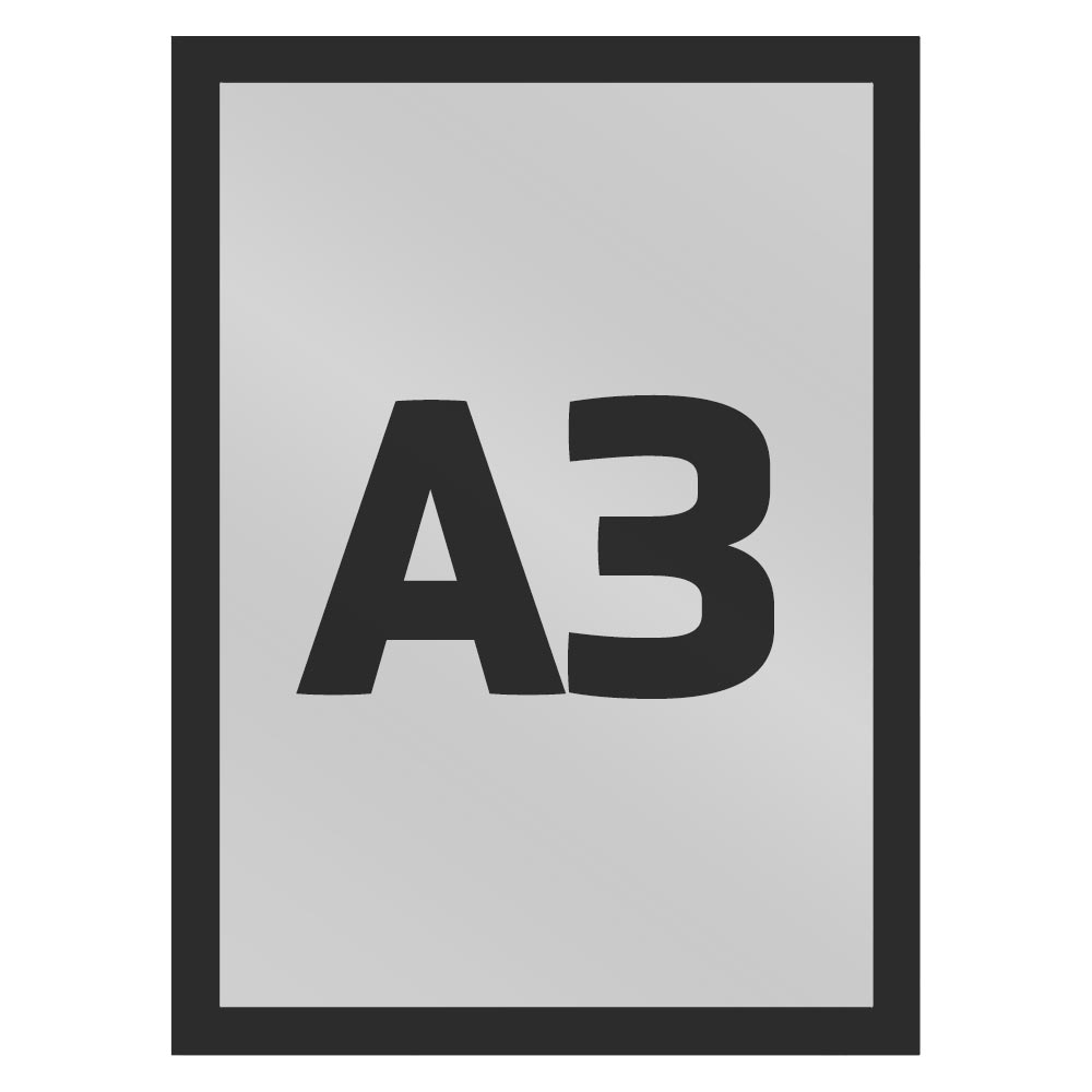Ramka magnetyczna A3 jednostronna czarna ramka informacyjna magnetyczna ramka informacyjna reklamowa na plakat