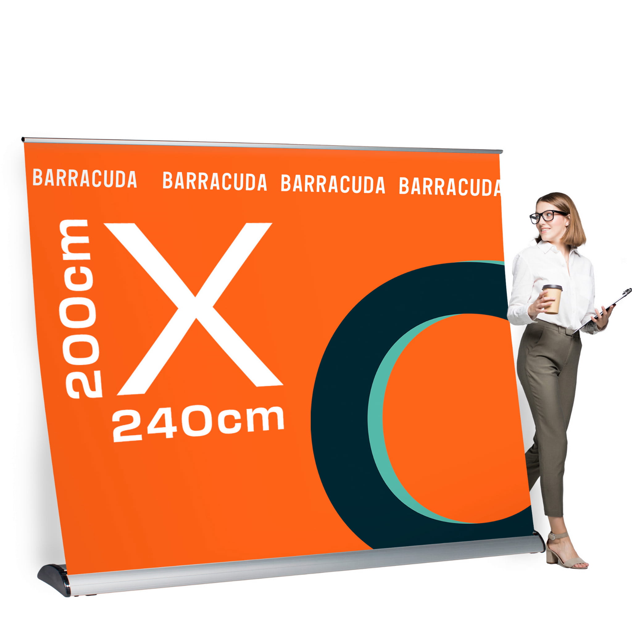 Rollup Barracuda 240 x 200 cm stojak reklamowy rozwijany z opcją wydruku