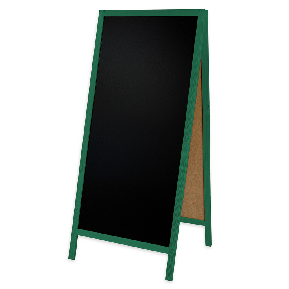 Dwustronny drewniany potykacz kredowy (72 x 160 cm)