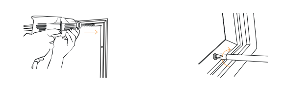 Wandrahmeninstallation