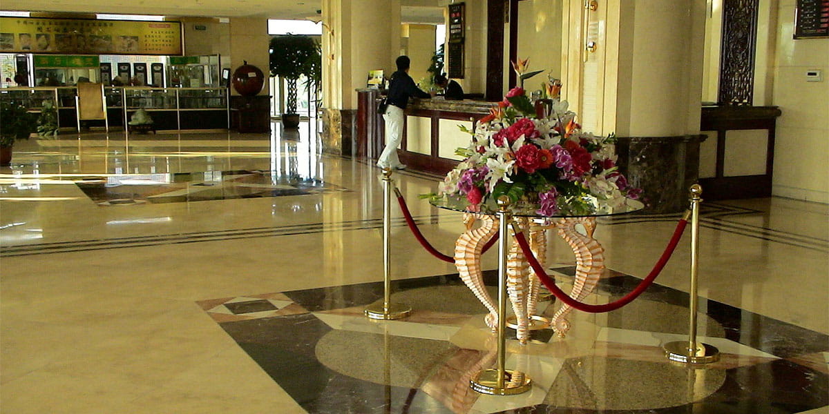 Einsatz als Hotelpfosten